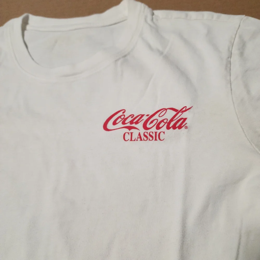 Coca Cola Multilingual Red and White Tee, Large - Picture 3 of 9